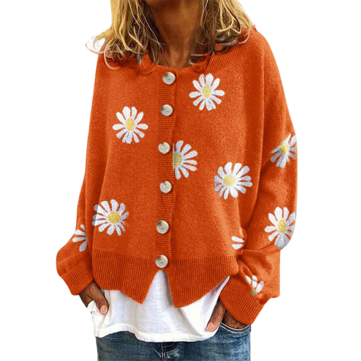 Women's Floral Button-Up Cardigan