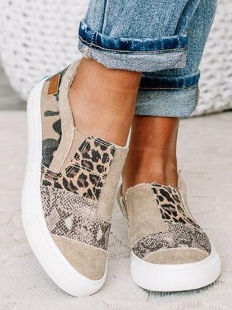 Leopard Print Casual Sneakers for Women