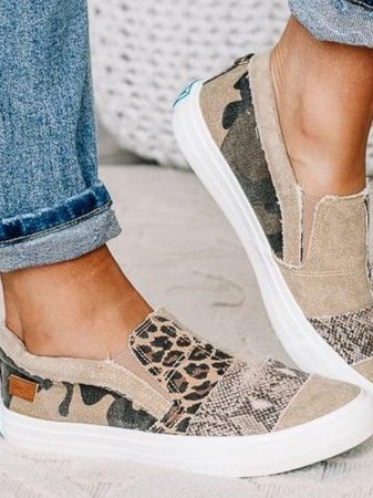 Leopard Print Casual Sneakers for Women