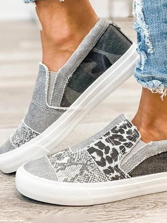 Leopard Print Casual Sneakers for Women