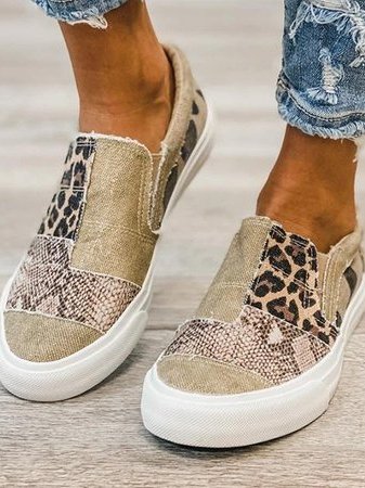 Leopard Print Casual Sneakers for Women