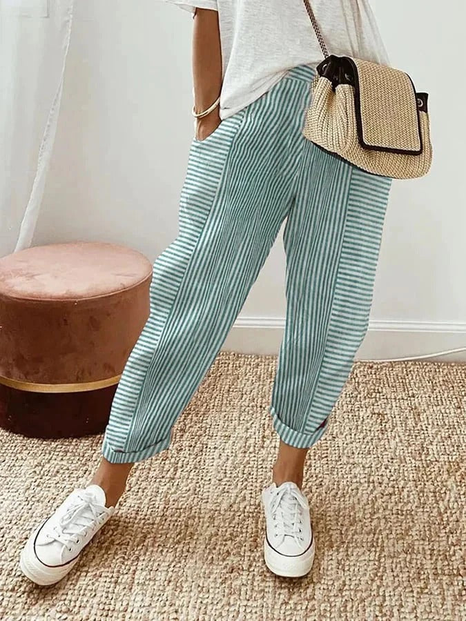 Germaine | Striped Casual Trousers