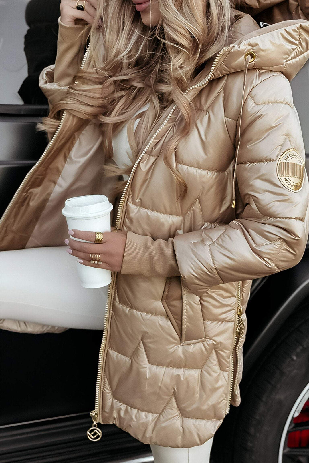 Hilary | Luxe Quilted Hooded Jacket