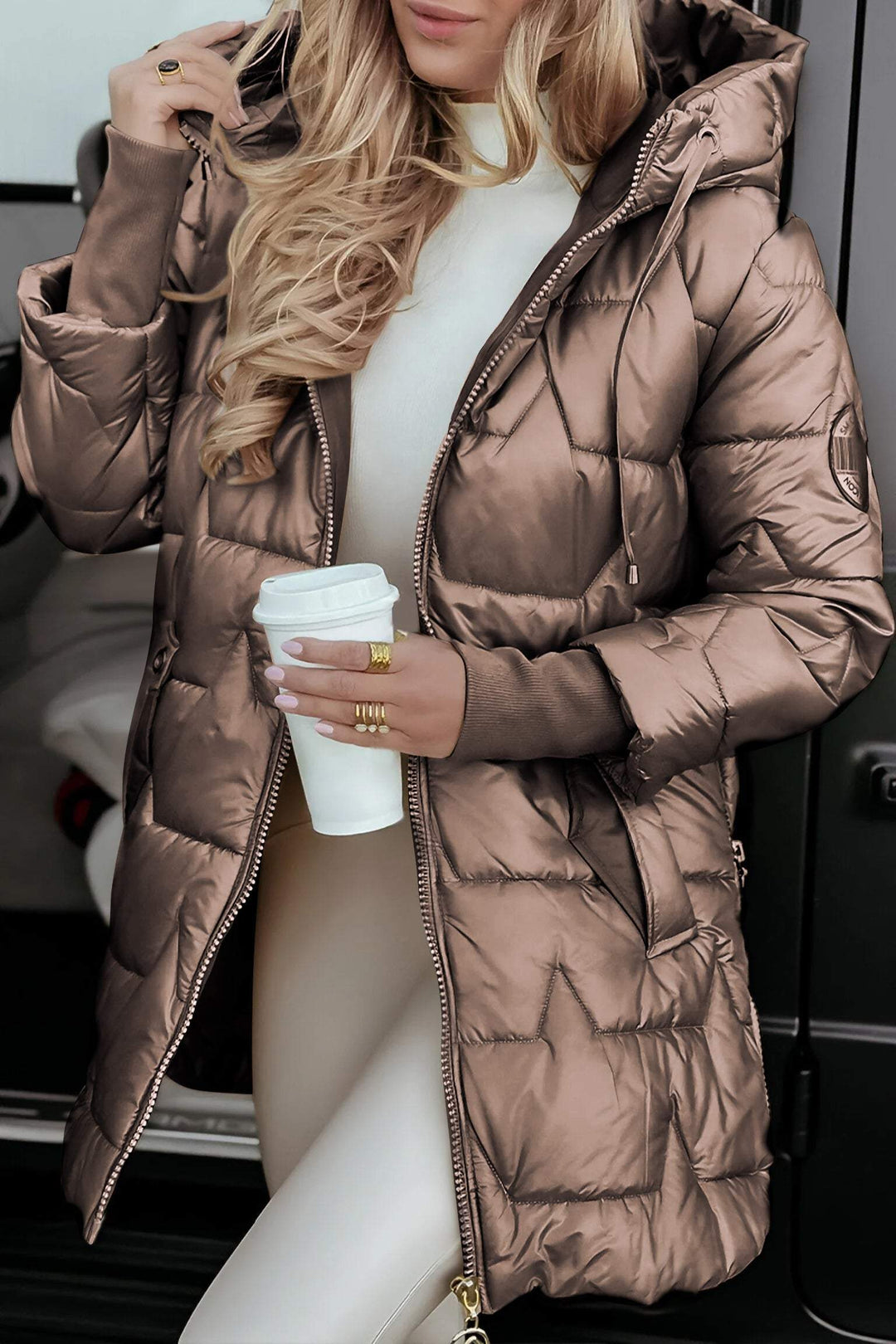 Hilary | Luxe Quilted Hooded Jacket