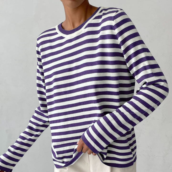 Striped Comfy Sweater for Women