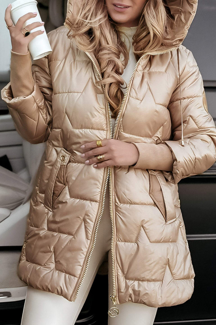 Hilary | Luxe Quilted Hooded Jacket