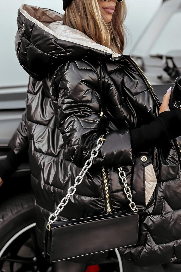 Hilary | Luxe Quilted Hooded Jacket