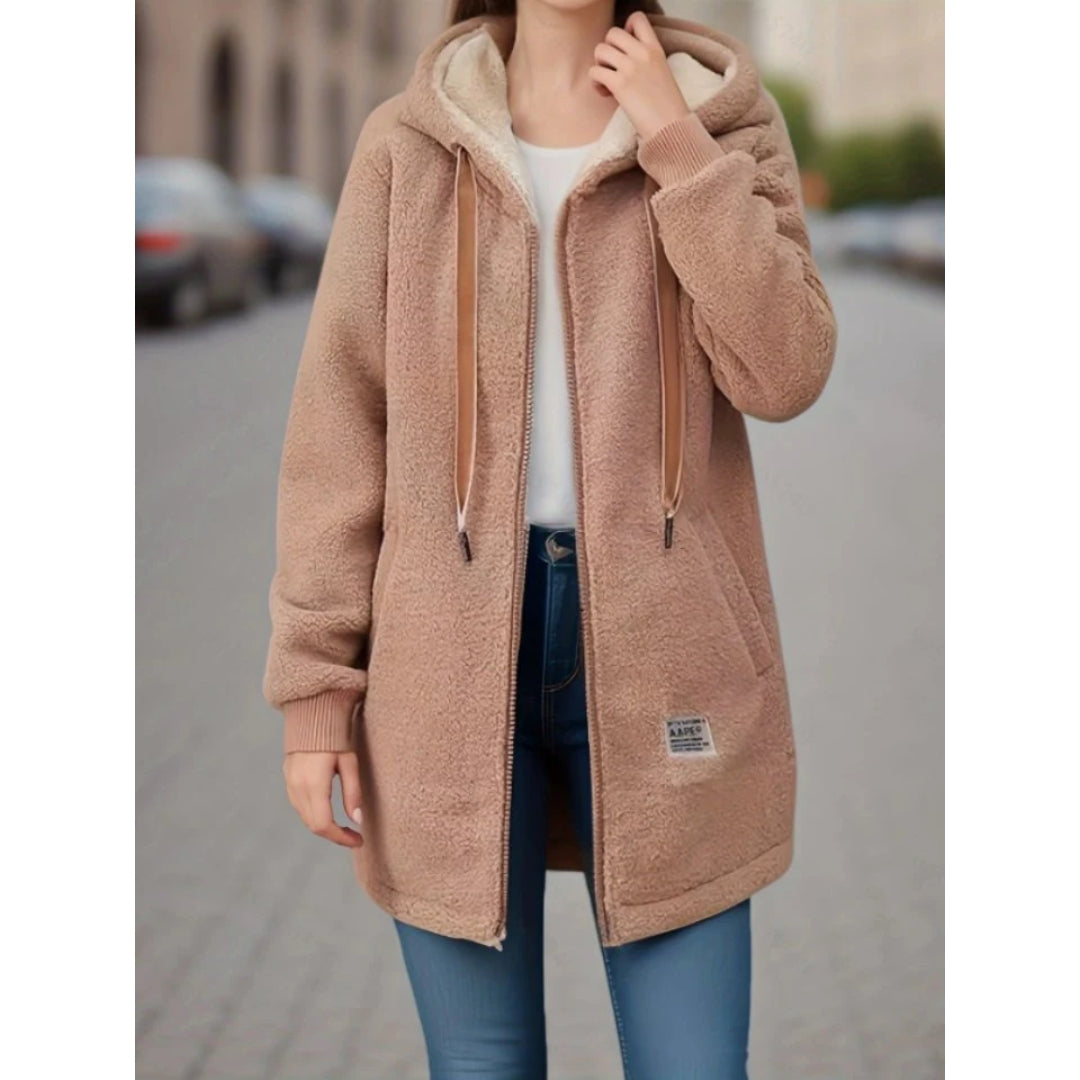 Jana | Warm Sherpa Hooded Jacket