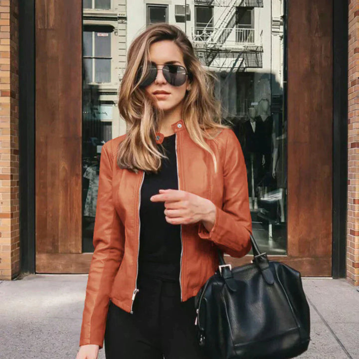 Nancy | Rugged Italian Leather Jacket