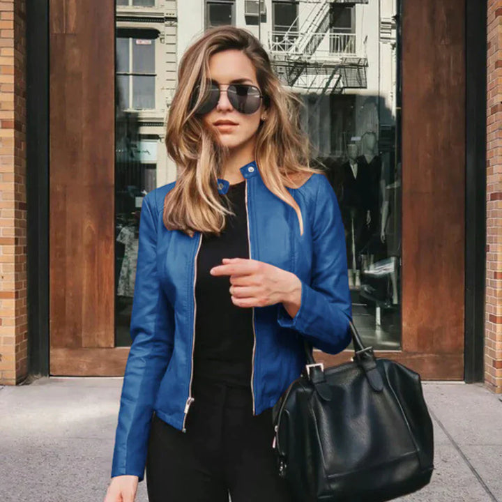 Nancy | Rugged Italian Leather Jacket