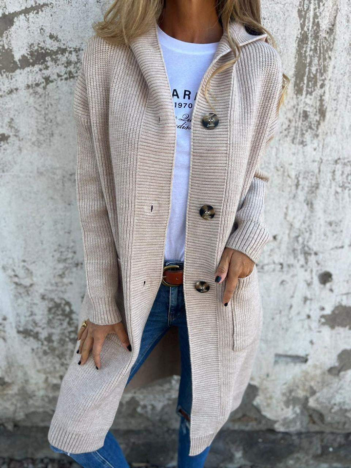 Marriana | Long Knit Hooded Cardigan for Women