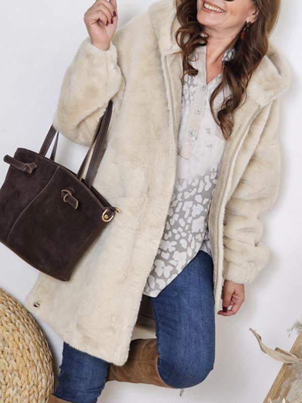 Jemima | Women's Soft Faux Fur Hooded Jacket