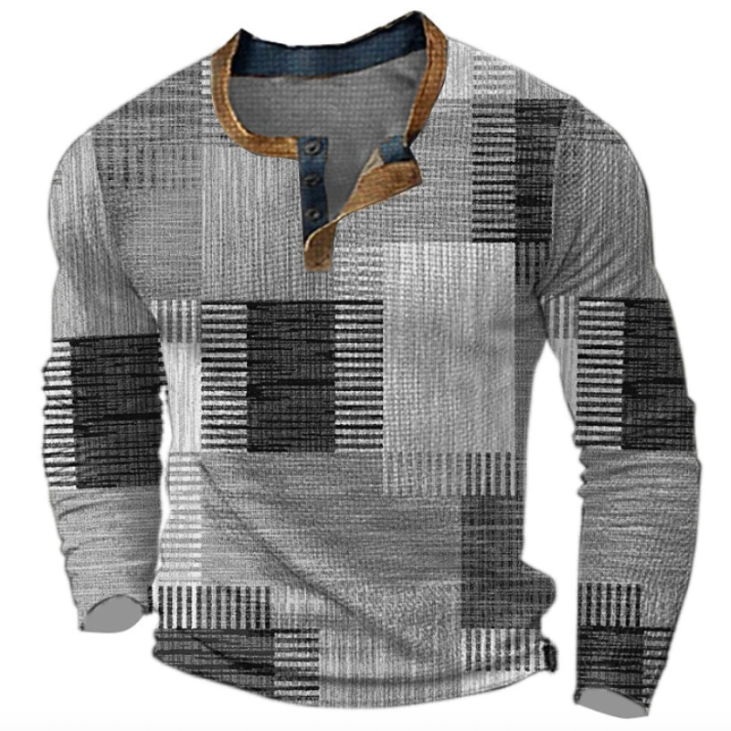 Men's Long-Sleeve Henley Shirt