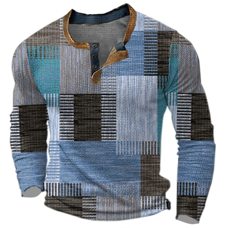 Men's Long-Sleeve Henley Shirt