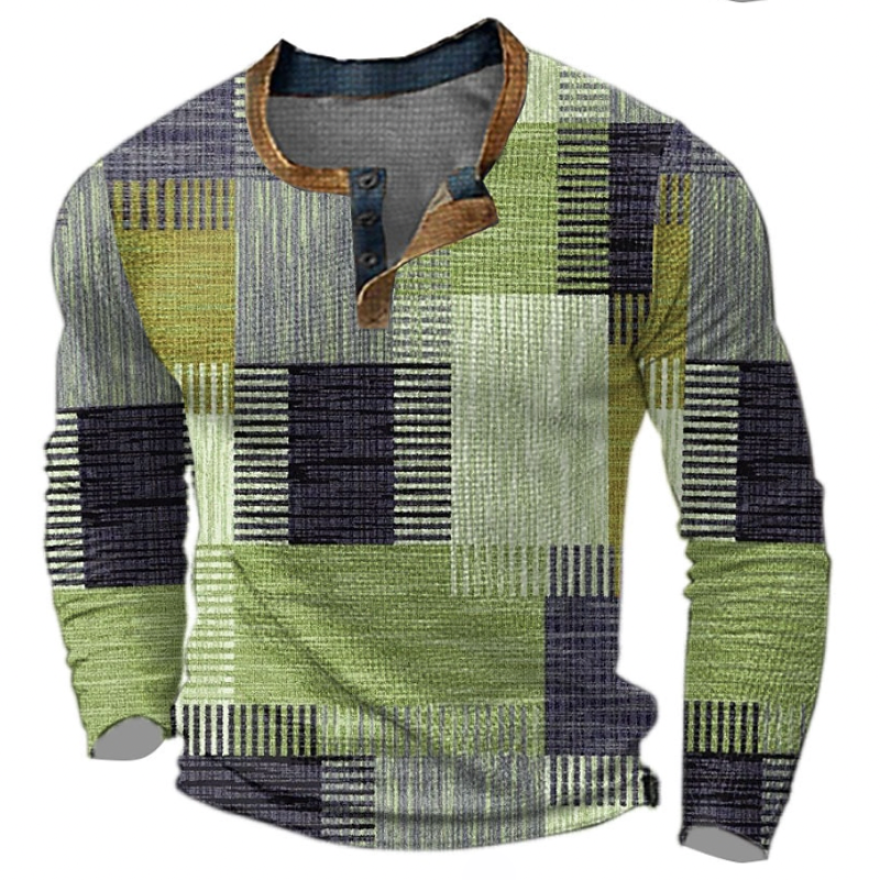 Men's Long-Sleeve Henley Shirt