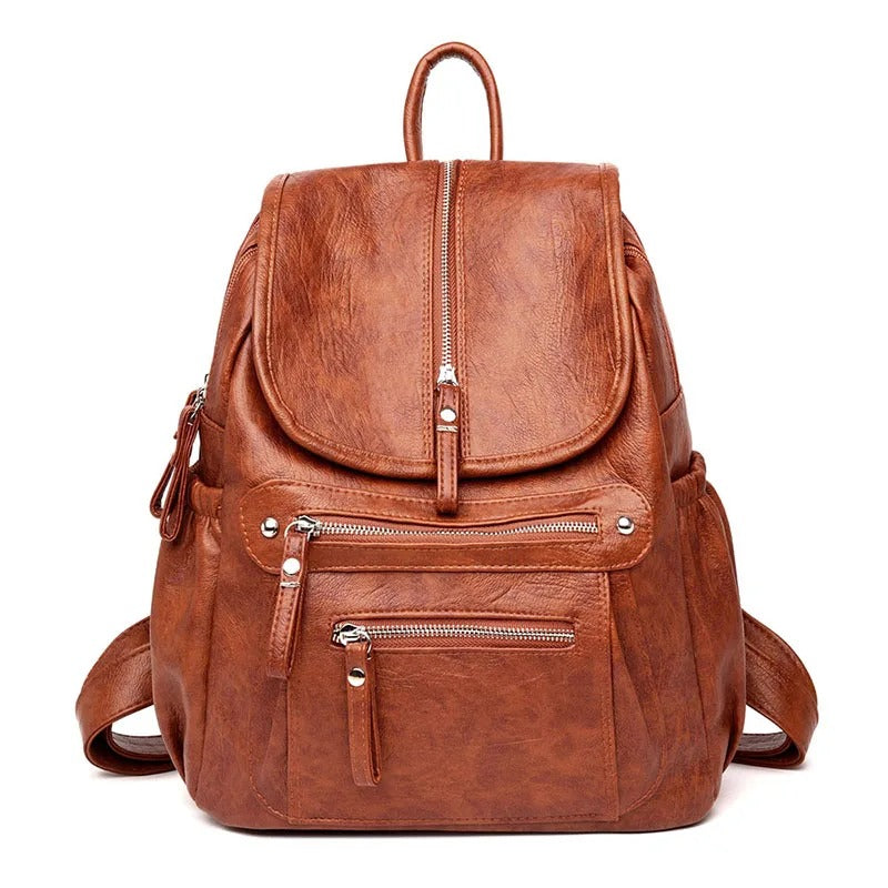 Alisia™ | Comfortable and lightweight leather backpack