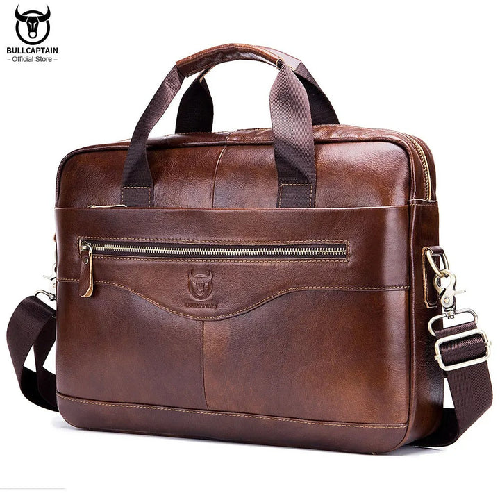 CAPTAIN™ | Leather Shoulder Bag for Work