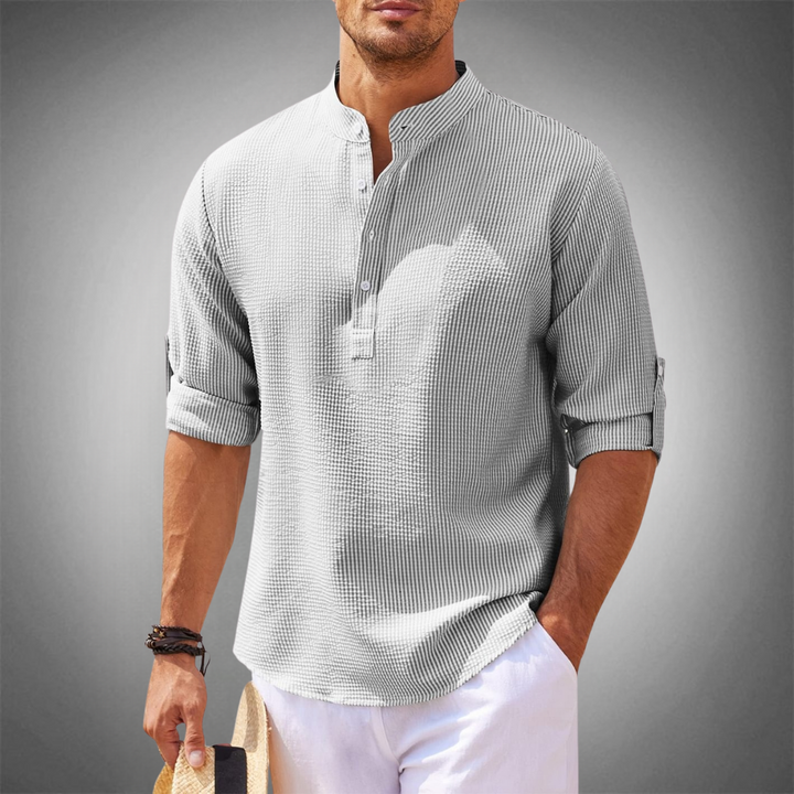 Modern Half-Open Neck Men’s Polo Shirt