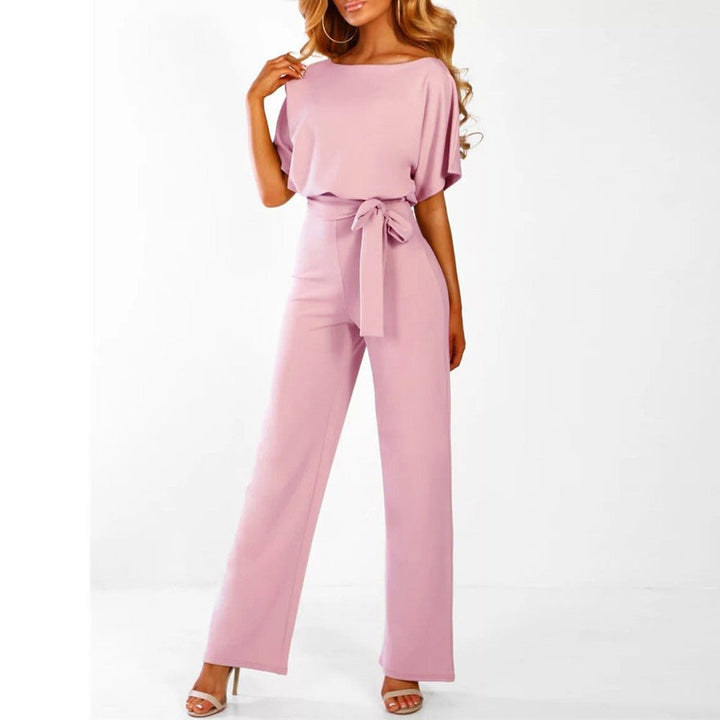 Elvie | Elegant Belted Jumpsuit for Women
