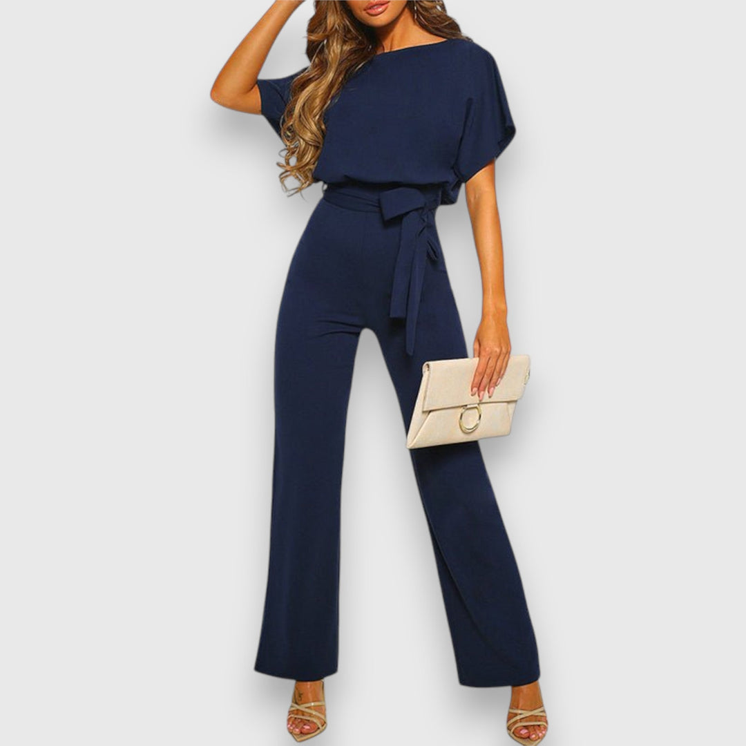 Elvie | Elegant Belted Jumpsuit for Women