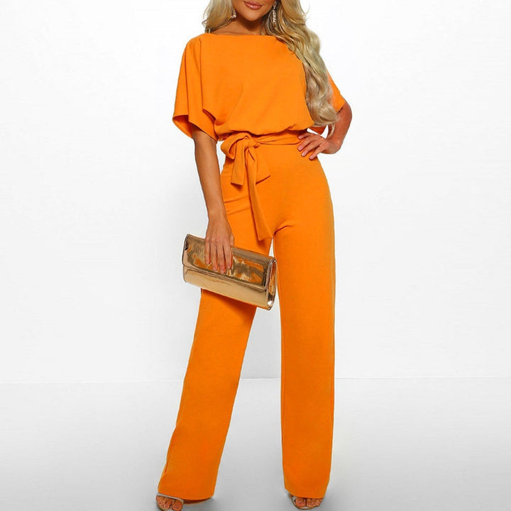Elvie | Elegant Belted Jumpsuit for Women