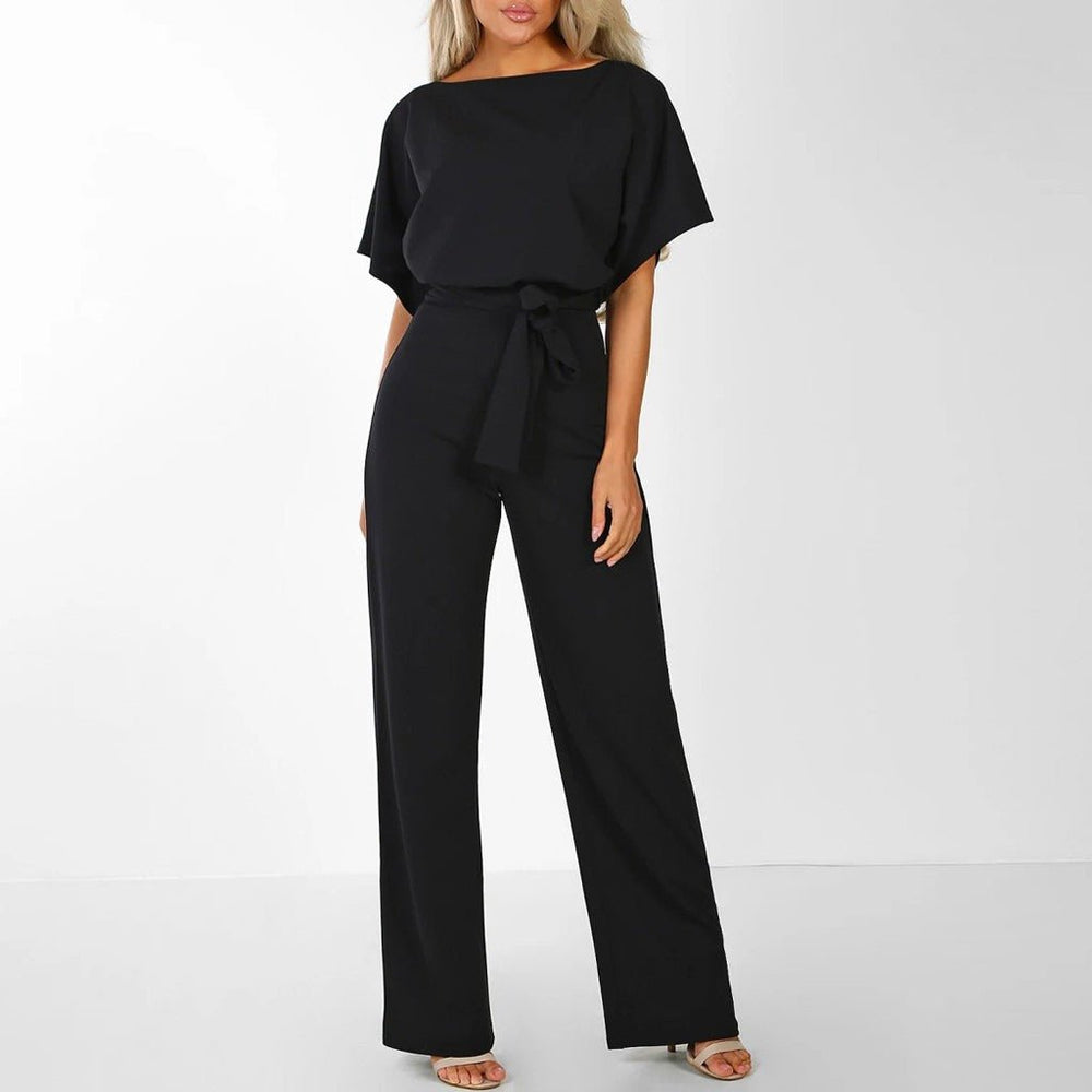 Elvie | Elegant Belted Jumpsuit for Women