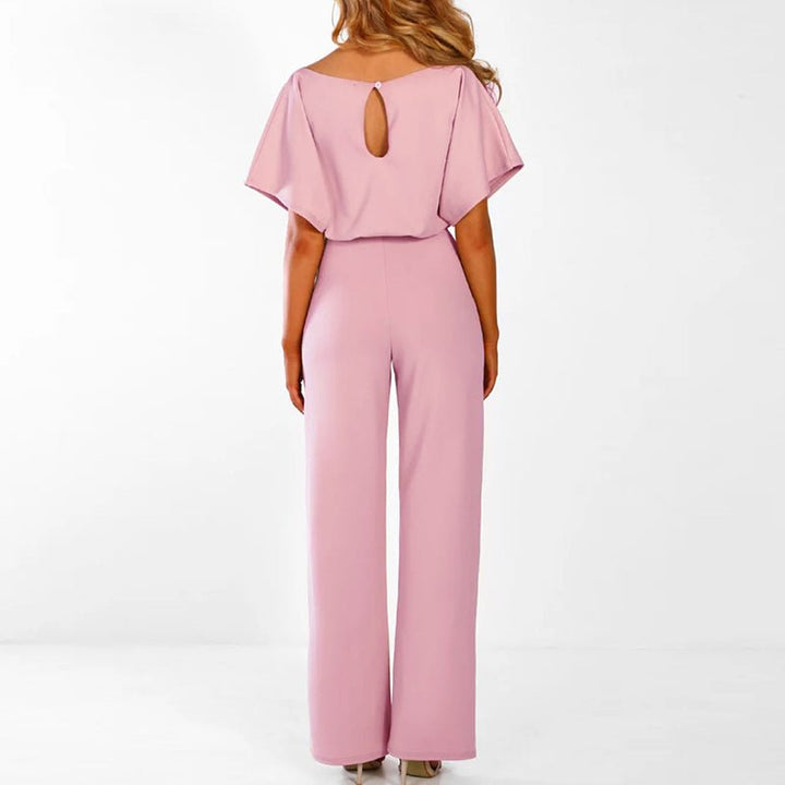 Elvie | Elegant Belted Jumpsuit for Women