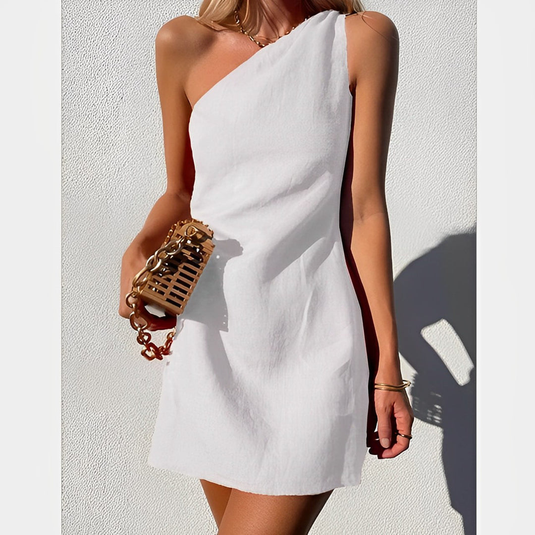 Boho-Inspired One-Shoulder Dress For Women