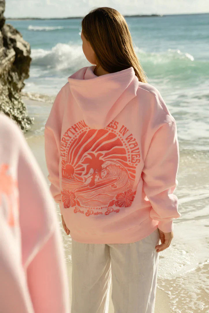 Women's Stylish Sunshine Embroidered O-Neck Hoodie