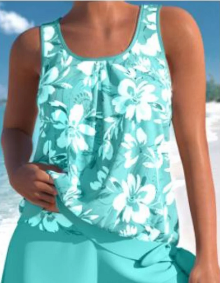 Women's Relaxed Fit Floral Beachwear Set