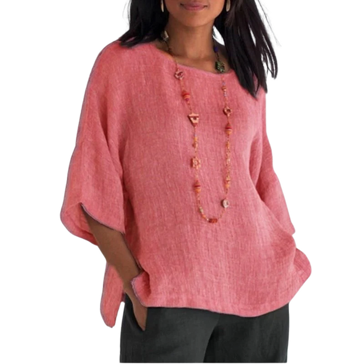 Women's Relaxed Fit Tunic Blouse