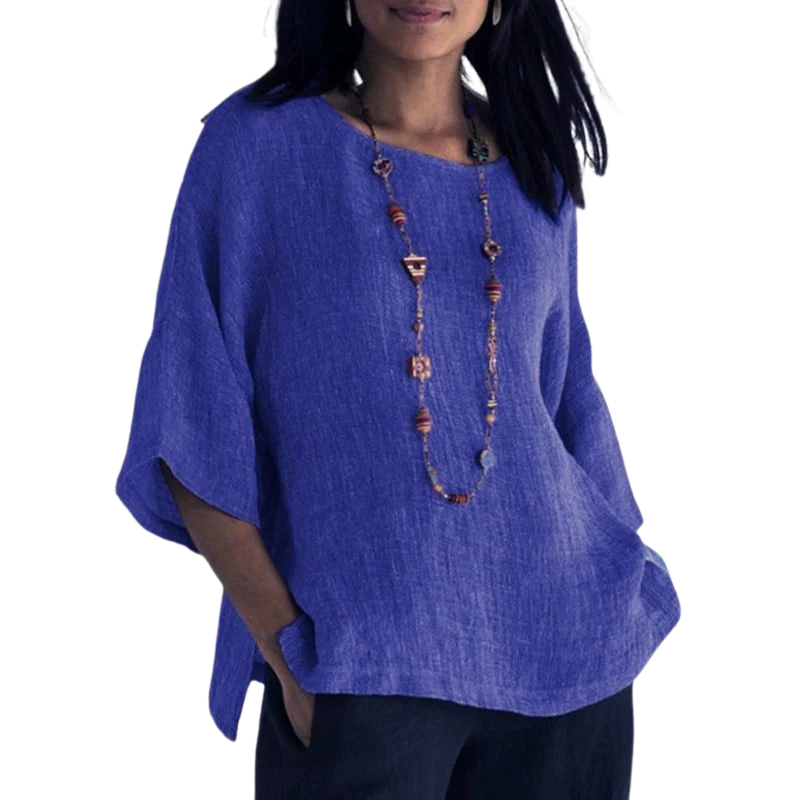 Women's Relaxed Fit Tunic Blouse