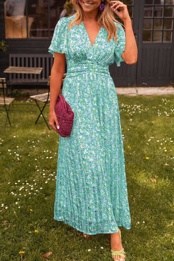 Liriel | V-Neck Maxi Dress for Elegant Occasions