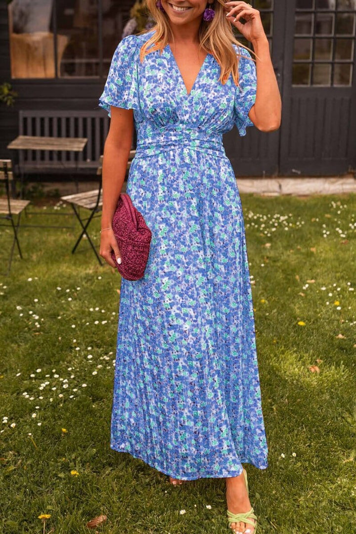 Liriel | V-Neck Maxi Dress for Elegant Occasions