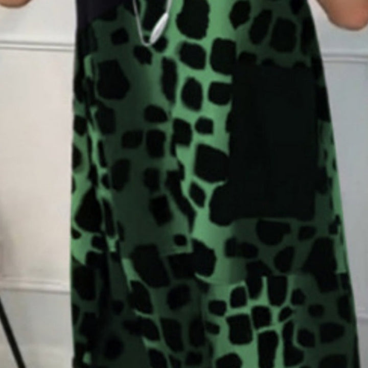 Lizy | Printed Loose-Fit Dress with Round Neck