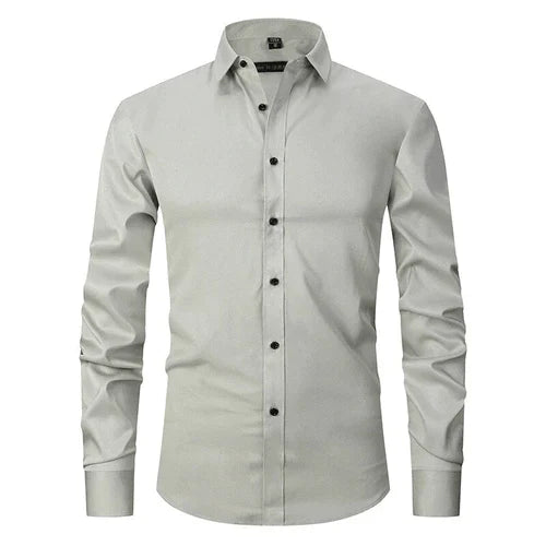 Men's Wrinkle-Free Long Sleeve Business Shirt