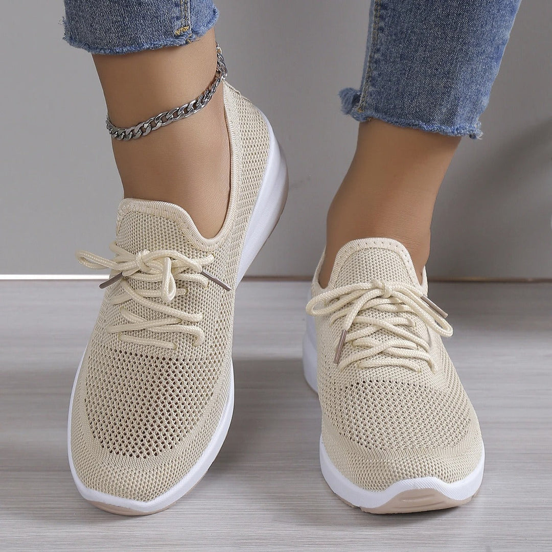 Breathable Platform Wedge Sneakers for Women