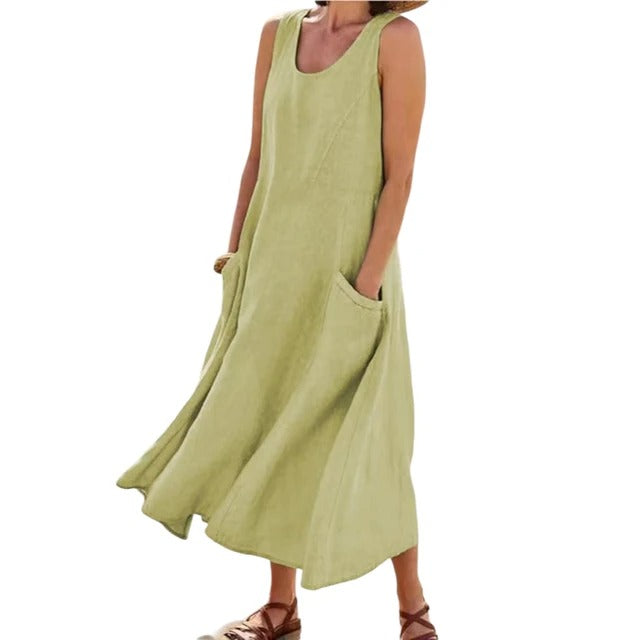 Sleeveless Casual Sundress for Women