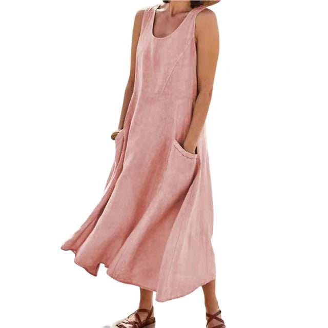 Sleeveless Casual Sundress for Women