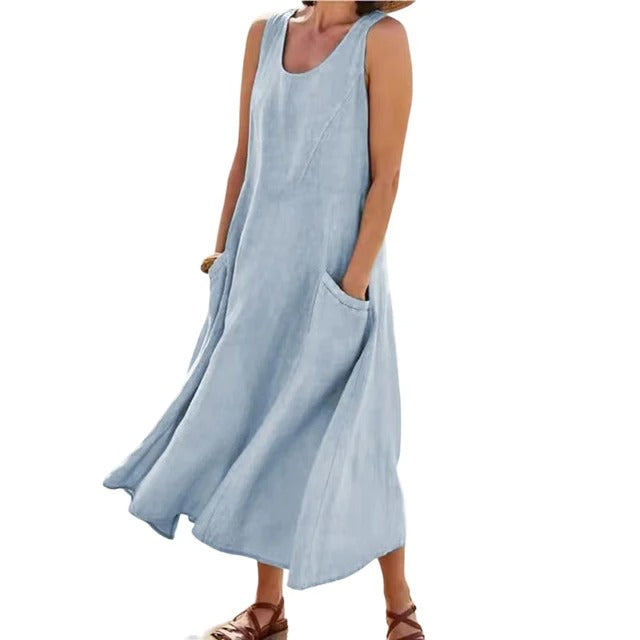 Sleeveless Casual Sundress for Women