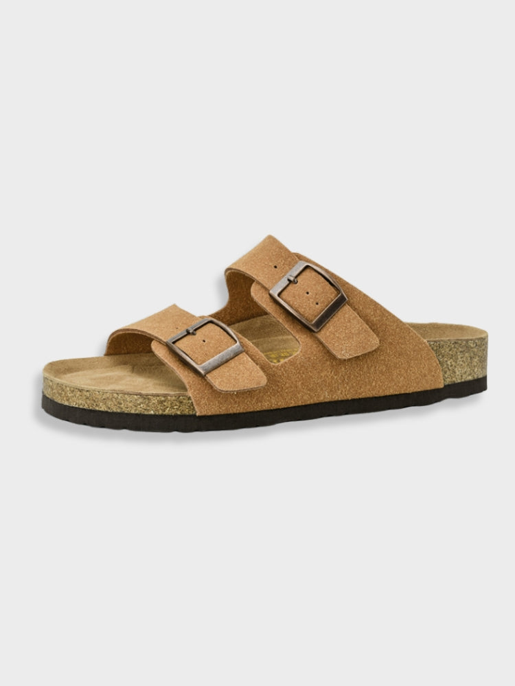 Men's Suede Cork Slide Sandals and Clogs